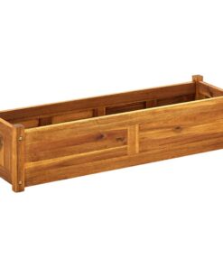 vidaXL Garden Raised Bed Acacia Wood 100x30x25 cm