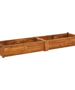 vidaXL Garden Raised Bed Acacia Wood 200x50x25 cm