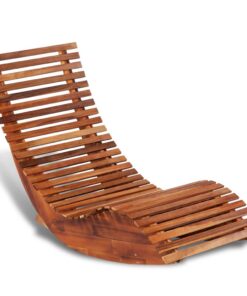 vidaXL Rocking Sun Lounger Acacia Wood