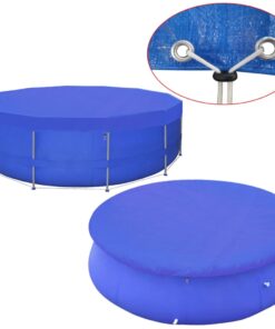 vidaXL Pool Cover PE Round 460 cm 90 g/m²