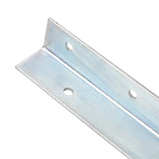 L-shaped Ground Anchors 12 pcs Galvanised Steel 5x5x50 cm - Image 2