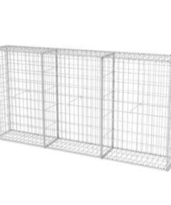 vidaXL Gabion Basket Galvanised Steel 200x30x100 cm