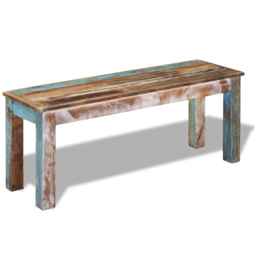 vidaXL Bench Solid Reclaimed Wood 110x35x45 cm