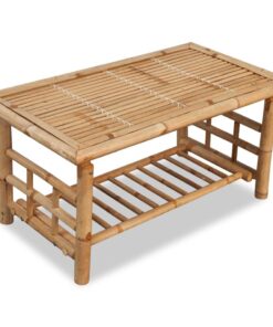 vidaXL Coffee Table Bamboo 90x50x45 cm