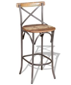 vidaXL Bar Chair Solid Reclaimed Wood