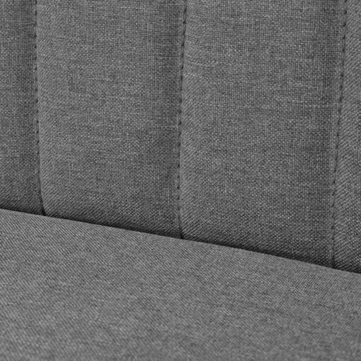 vidaXL Sofa Fabric 117x55.5x77 cm Light Grey - Image 2