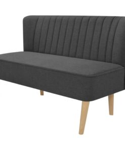 vidaXL Sofa Fabric 117x55.5x77 cm Dark Grey