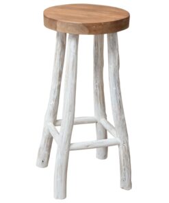 vidaXL Bar Stool Solid Teak Wood