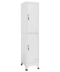 vidaXL Locker Cabinet with 2 Compartments 38x45x180 cm