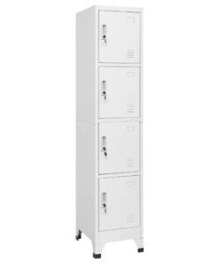 vidaXL Locker Cabinet with 4 Compartments 38x45x180 cm