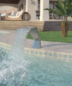 vidaXL Pool Fountain Stainless Steel 64x30x52 cm Silver