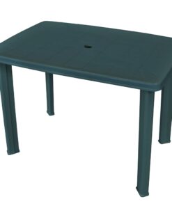 vidaXL Garden Table Green 101x68x72 cm Plastic