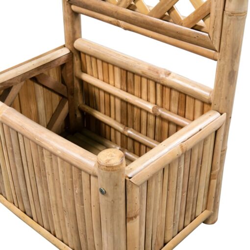 Garden Raised Bed with Trellis Bamboo 40 cm - Image 3