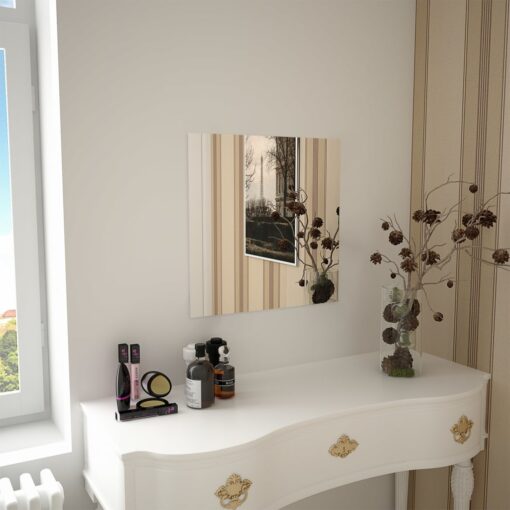 vidaXL Wall Mirror 50x50 cm Square Glass