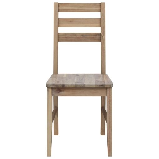 Dining Chairs 4 pcs Solid Acacia Wood - Image 2