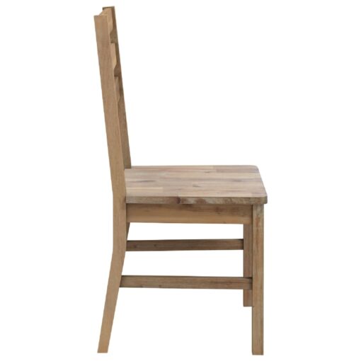 Dining Chairs 4 pcs Solid Acacia Wood - Image 3