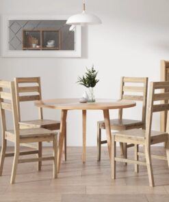 vidaXL Dining Chairs 4 pcs Solid Acacia Wood