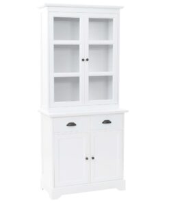 vidaXL Welsh Dresser with 4 Doors MDF and Pinewood 80x40x180 cm