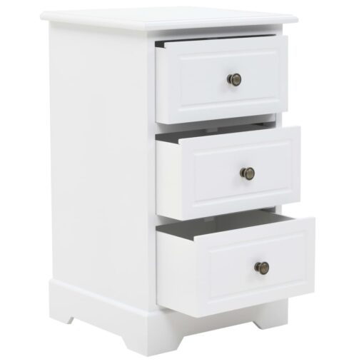 Bedside Cabinet MDF and Pinewood 35x32x59 cm - Image 3