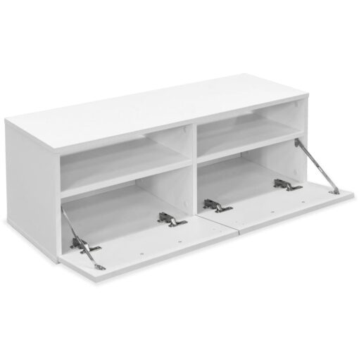 vidaXL TV Cabinets 2 pcs Engineered Wood 95x35x36 cm White - Image 2