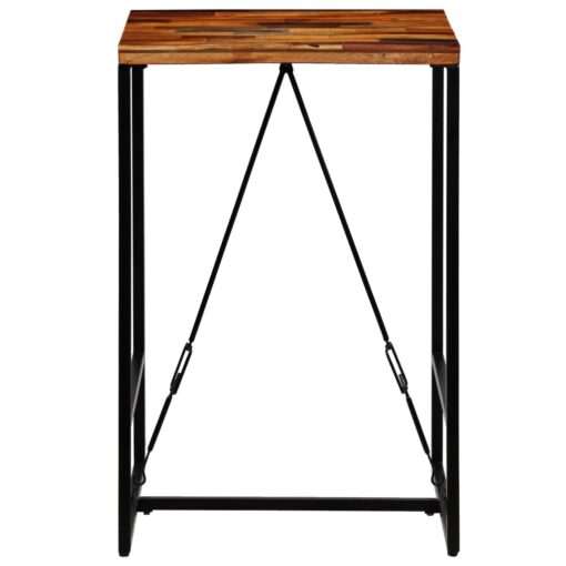 vidaXL Bar Table Solid Reclaimed Wood 70x70x106 cm - Image 2