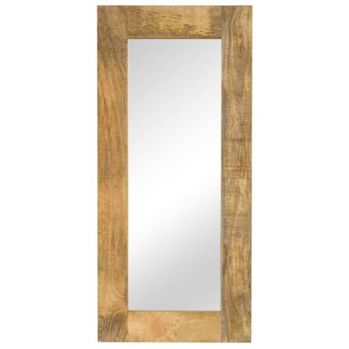 vidaXL Mirror Solid Mango Wood 50x110 cm