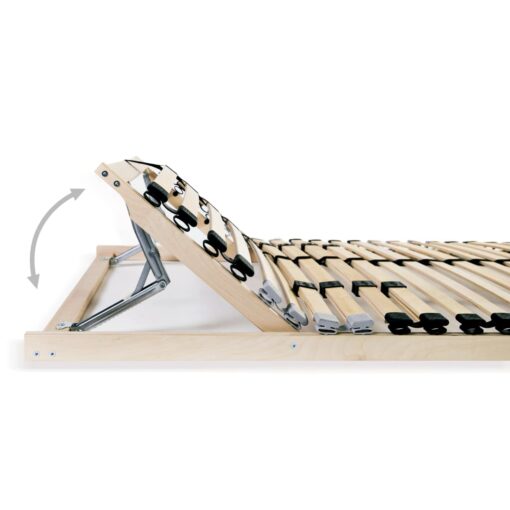 Slatted Bed Base without Mattress with 28 Slats 7 Zones 90x200 cm - Image 3