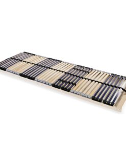 vidaXL Slatted Bed Base without Mattress with 42 Slats 7 Zones 90x200 cm