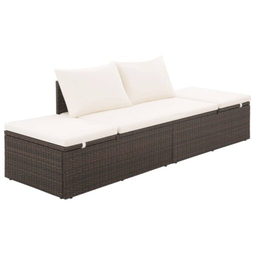 vidaXL Garden Bed Brown 195x60 cm Poly Rattan