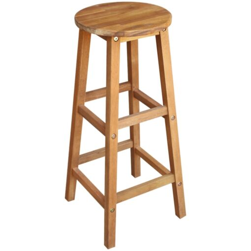 vidaXL Bar Table and Stool Set 5 Pieces Solid Acacia Wood - Image 2