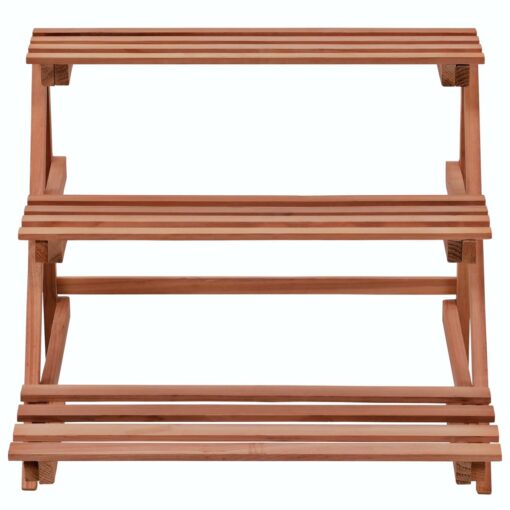  3-Tier Plant Stand Cedar Wood 48x45x40 cm - Image 2