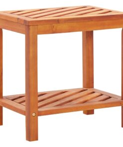 vidaXL Side Table Solid Acacia Wood 45x33x45 cm