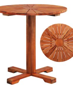 vidaXL Bistro Table 70x70 cm Solid Acacia Wood