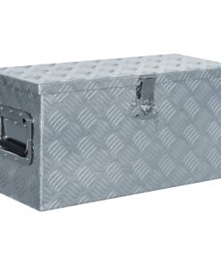 vidaXL Aluminium Box 61.5x26.5x30 cm Silver