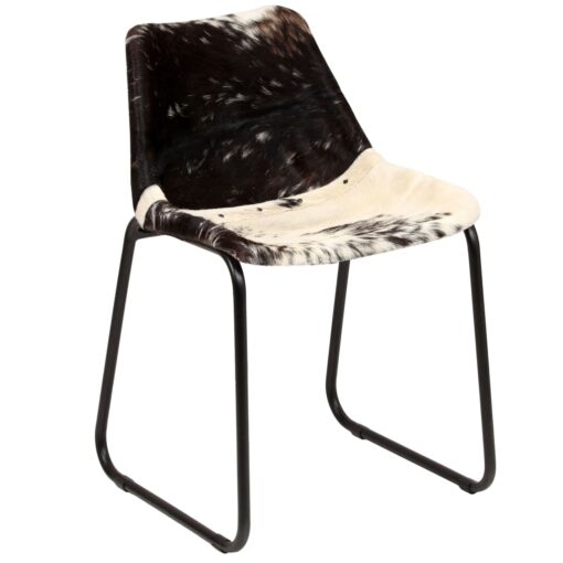 vidaXL Dining Chair 6 pcs Genuine Goat Leather - Image 3
