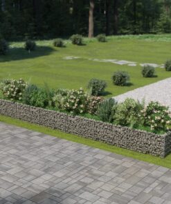 vidaXL Gabion Raised Bed Galvanised Steel 540x50x50 cm