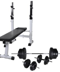 vidaXL Workout Bench with Weight Rack