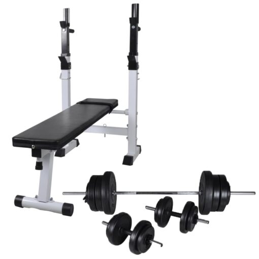 vidaXL Workout Bench with Weight Rack