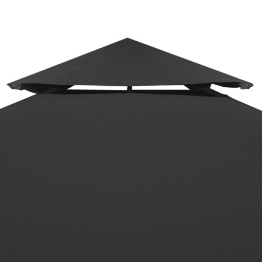 2-Tier Gazebo Top Cover 310 g/m² 4x3 m Anthracite - Image 2