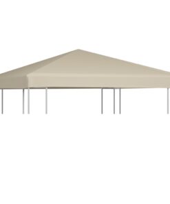 vidaXL Gazebo Top Cover 310 g/m² 3x3 m Beige