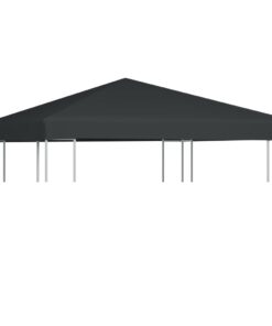 vidaXL Gazebo Top Cover 310 g/m² 3x3 m Grey