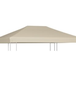 vidaXL Gazebo Top Cover 310 g/m² 4x3 m Beige