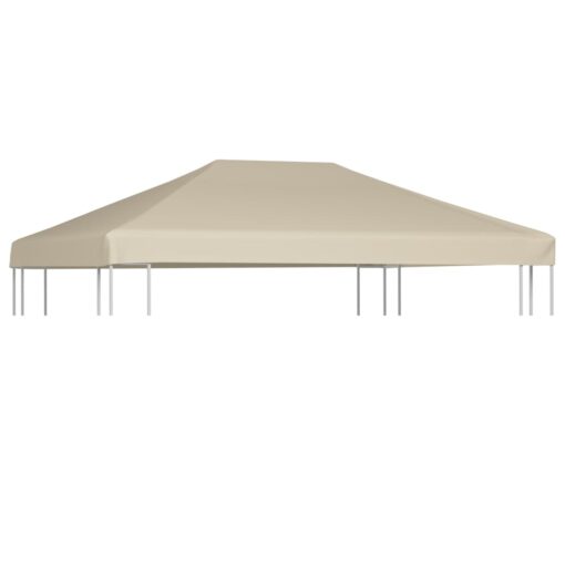 vidaXL Gazebo Top Cover 310 g/m² 4x3 m Beige