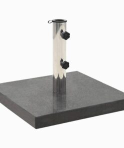 vidaXL Parasol Base Granite 28.5 kg Square Black