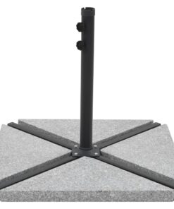 vidaXL Umbrella Weight Plate Granite 15 kg Triangular Grey