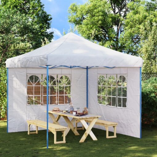 vidaXL Party Tent Sidewall 2 pcs with Window PE White