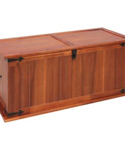 vidaXL Storage Chest 79x34x32 cm Solid Acacia Wood