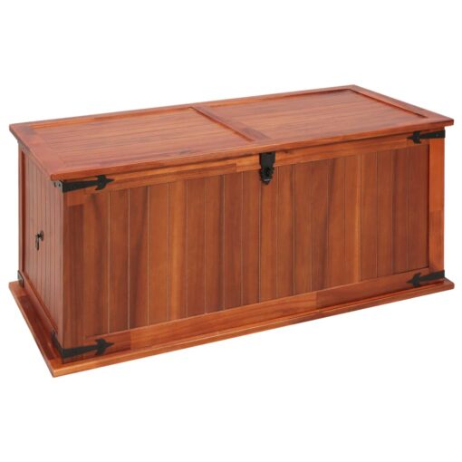 vidaXL Storage Chest 79x34x32 cm Solid Acacia Wood