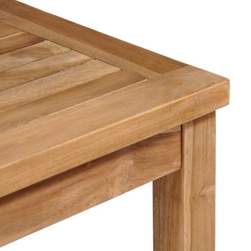 Garden Table 80x80x77 cm Solid Teak Wood - Image 2