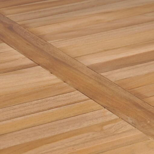 Garden Table 80x80x77 cm Solid Teak Wood - Image 3